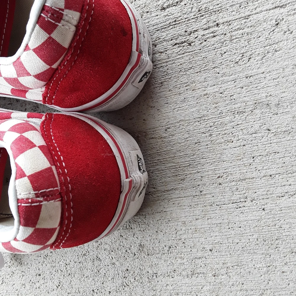 Van's Old Skool Checkered Canvas Suede Shoes - Picture 4 of 8